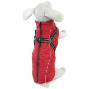 Outdoorová zateplená bunda pro psa Barva: Červená