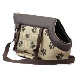 HobbyDog Nice béžová taška pro psa tlapka Dle váhy psa: do 4 kg
