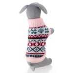 Janet růžový svetr pro psa Délka zad (cm): 19