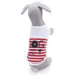 Odeta pruhované tričko pro psa Barva: Červená