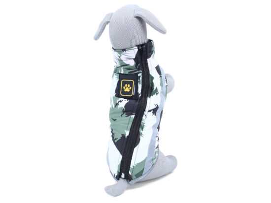 Stern bunda pro psa na ZIP Barva: Zeleno-bílá