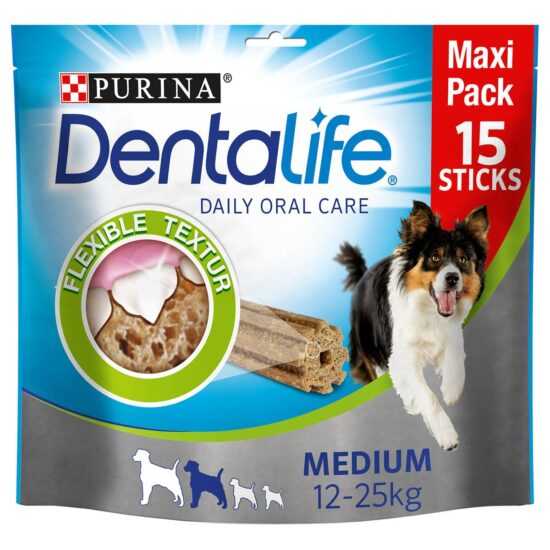 Purina DentaLife snack pro každodenní péči o chrup pro středně velké psy Maxipack 5 × 345 g Purina DentaLife snack pro každodenní péči o chrup pro středně velké psy Maxipack 5 × 345 g