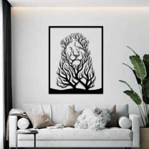 Strom života lev dekorace na zeď Rozměr (cm): 38 x 30