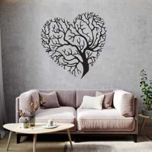 Strom života srdce dekorace na zeď Rozměr (cm): 38 x 37