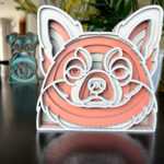 Mandala Čivava I dekorace na stůl Barva: Světle-růžová