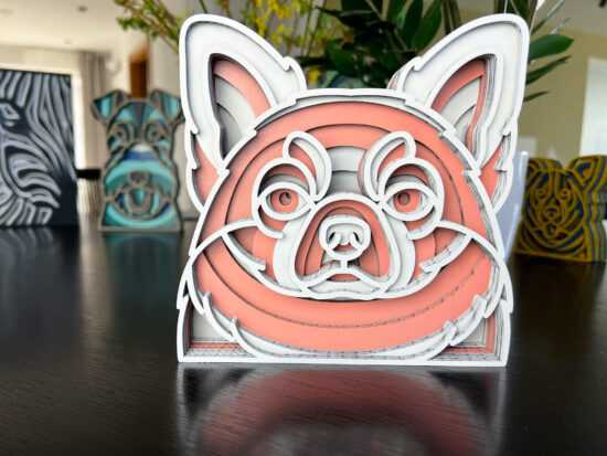 Mandala Čivava I dekorace na stůl Barva: Světle-růžová Mandala Čivava I dekorace na stůl Barva: Světle-růžová