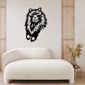 Pomeranian 2 dřevěná dekorace na zeď Rozměr (cm): 35 x 23