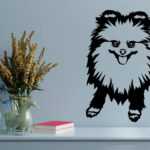 Pomeranian 3 dřevěná dekorace na zeď Rozměr (cm): 35 x 29