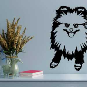 Pomeranian 3 dřevěná dekorace na zeď Rozměr (cm): 35 x 29