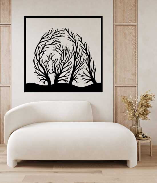 Strom života medvěd dekorace na zeď Rozměr (cm): 38 x 37