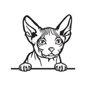 Minskin kočka dřevěná dekorace na zeď Rozměr (cm): 38 x 33