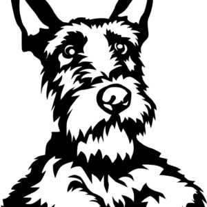 Skotský teriér dřevěná dekorace na zeď Rozměr (cm): 40 x 30