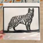 Strom života německý ovčák dekorace na zeď Rozměr (cm): 39 x 27