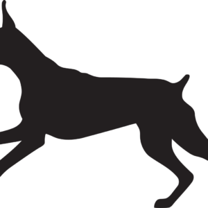 Dobrman 3 dřevěná dekorace na zeď Rozměr (cm): 38 x 26