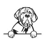 Mastif 2 dřevěná dekorace na zeď Rozměr (cm): 38 x 31