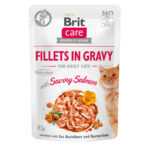 Brit Care Cat filety v omáčce s lososem 48 × 85 g