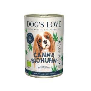 DOG'S LOVE Canna BIO kuře s konopím 12 × 400 g
