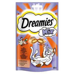 Dreamies Mix s kuřecím a kachnou 3 × 60 g