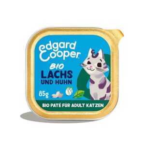 Edgard & Cooper Paté bio losos a bio kuře 16 × 85 g