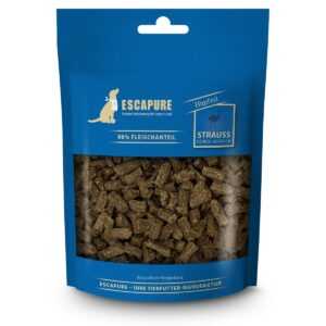 ESCAPURE pštrosí pamlsky 3 × 150 g