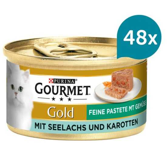 Gourmet Gold jemná paštika s treskou tmavou a mrkví 48 × 85 g Gourmet Gold jemná paštika s treskou tmavou a mrkví 48 × 85 g