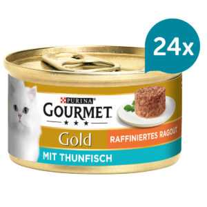 Gourmet Gold Raffiniertes Ragout – tuňák 24 × 85 g
