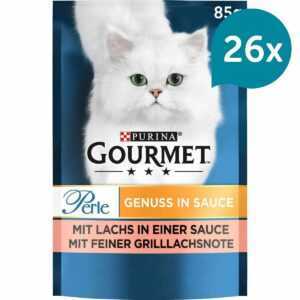 Gourmet Perle Genuss v omáčce s lososem 24 × 85 g