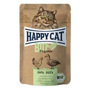Happy Cat Bio Pouch kuře a kachna 24 × 85 g