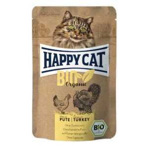 Happy Cat Bio Pouch kuře a krůta 24 × 85 g