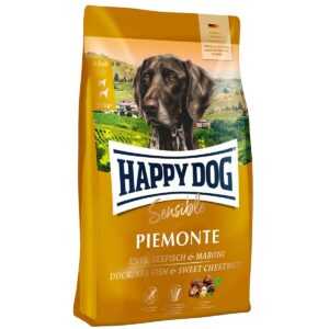 Happy Dog Piemonte s kachním masem a mořskými rybami 2 × 10 kg