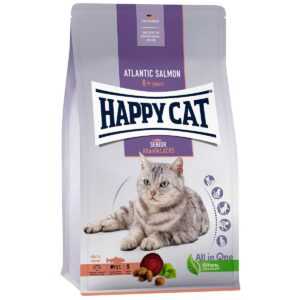 Happy Cat Senior atlantský losos 3 × 4 kg
