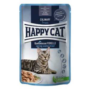 Happy Cat Tray Culinary Meat in Sauce pstruh z bystřin 24 × 85 g