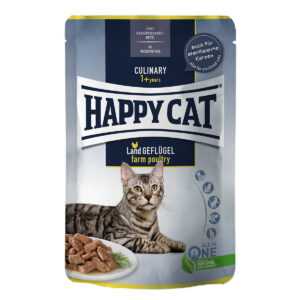 Happy Cat Culinary Meat in Sauce venkovská drůbež v kapsičce 48 × 85 g