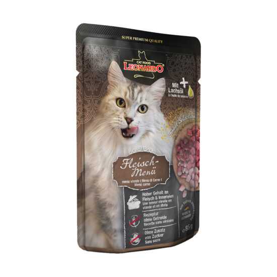 Leonardo Finest Selection menu maso s lososovým olejem 32 × 85 g Leonardo Finest Selection menu maso s lososovým olejem 32 × 85 g