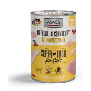MAC's Cat s masovým menu – drůbež a brusinky 6 × 400 g