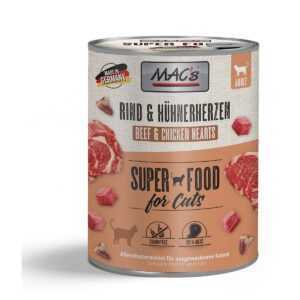 MAC's Cat s hovězím masem a kuřecími srdci 12 × 800 g