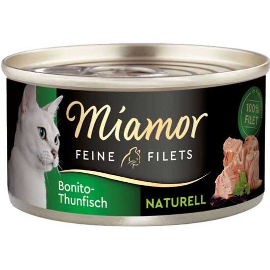 Miamor Feine Filets Naturelle Bonito tuňák 48× 80 g Miamor Feine Filets Naturelle Bonito tuňák 48× 80 g