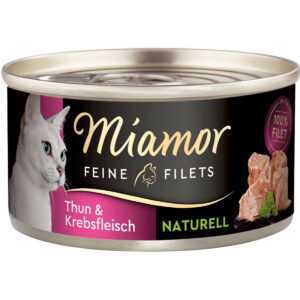 Miamor Feine Filets Naturelle tuňák a krab 48× 80 g