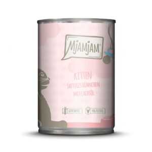 MjAMjAM Kitten – šťavnaté kuře s lososovým olejem 24× 400 g