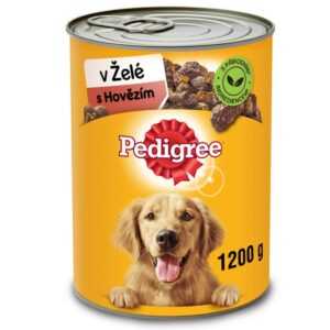 Pedigree Adult konzerva hovězí v želé 24 x 1200 g