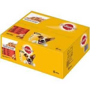 PEDIGREE Pouch Adult Gem. Selektion Giant Pack 1 80 × 100 g