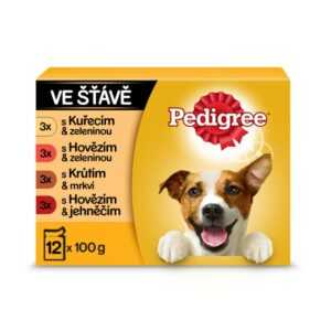 Pedigree kapsičky masový výběr se zeleninou ve šťávě 96 x 100 g