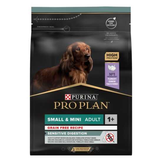 PURINA PRO PLAN Dog Small & Mini Adult OPTIDIGEST s vysokým obsahem krocana 2 PURINA PRO PLAN Dog Small & Mini Adult OPTIDIGEST s vysokým obsahem krocana 2