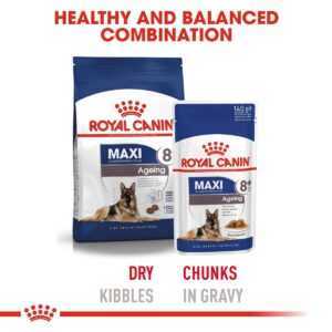 ROYAL CANIN MAXI Ageing 8+ 15 kg + MAXI Ageing v omáčce 10× 140 g