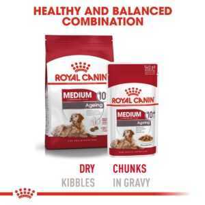 ROYAL CANIN MEDIUM Ageing 10+ 15 kg + MEDIUM Ageing 10× 140 g