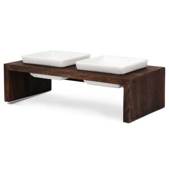 Souprava pro krmení s dvojmiskami Replus Meshidai vlašský ořech S Souprava pro krmení s dvojmiskami Replus Meshidai vlašský ořech S