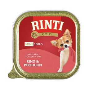 Rinti Gold Mini s jemnými kousky hovězího masa a perličkou 48 × 100 g