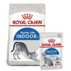ROYAL CANIN INDOOR granule 10 kg + INDOOR Sterilised kapsička 48× 85 g